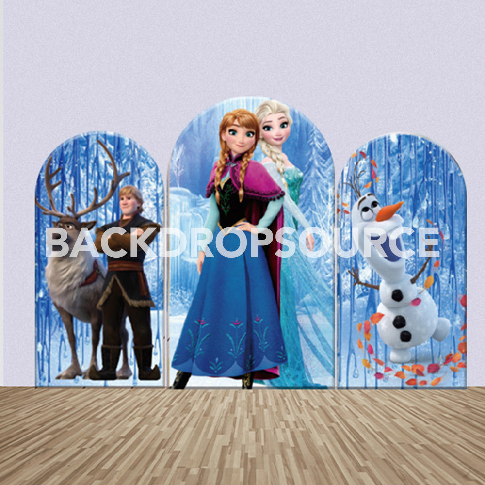 Frozen 2 Princess Themed Party Backdrop Media Sets for Birthday / Events/ Weddings