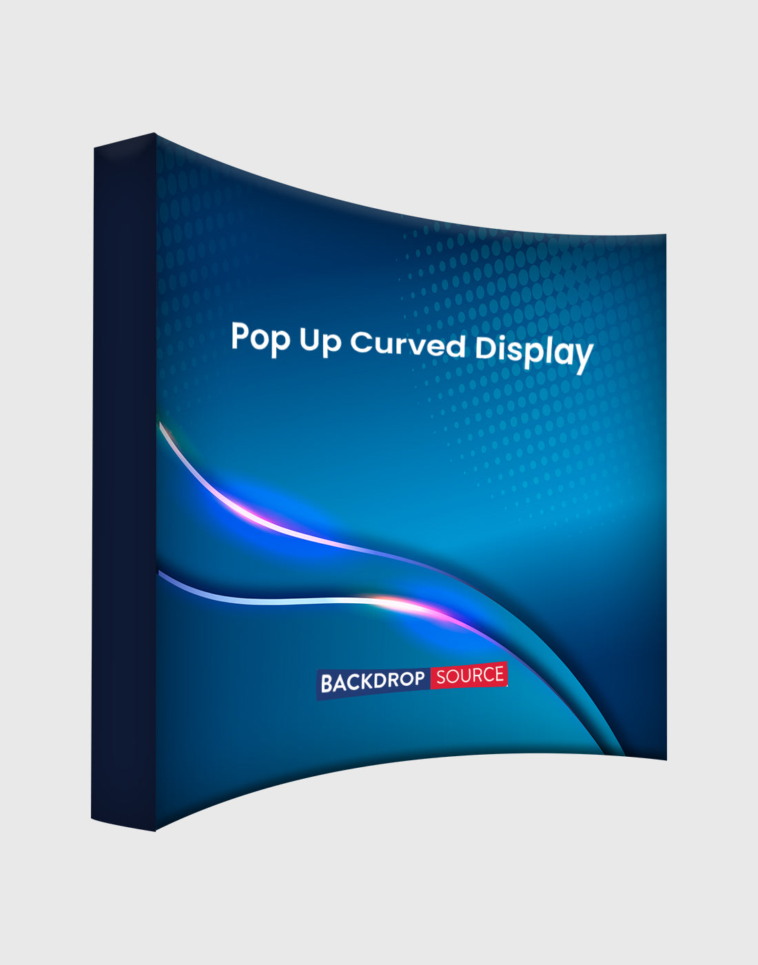 Fabric Pop Up Curved Display for Exhibitions