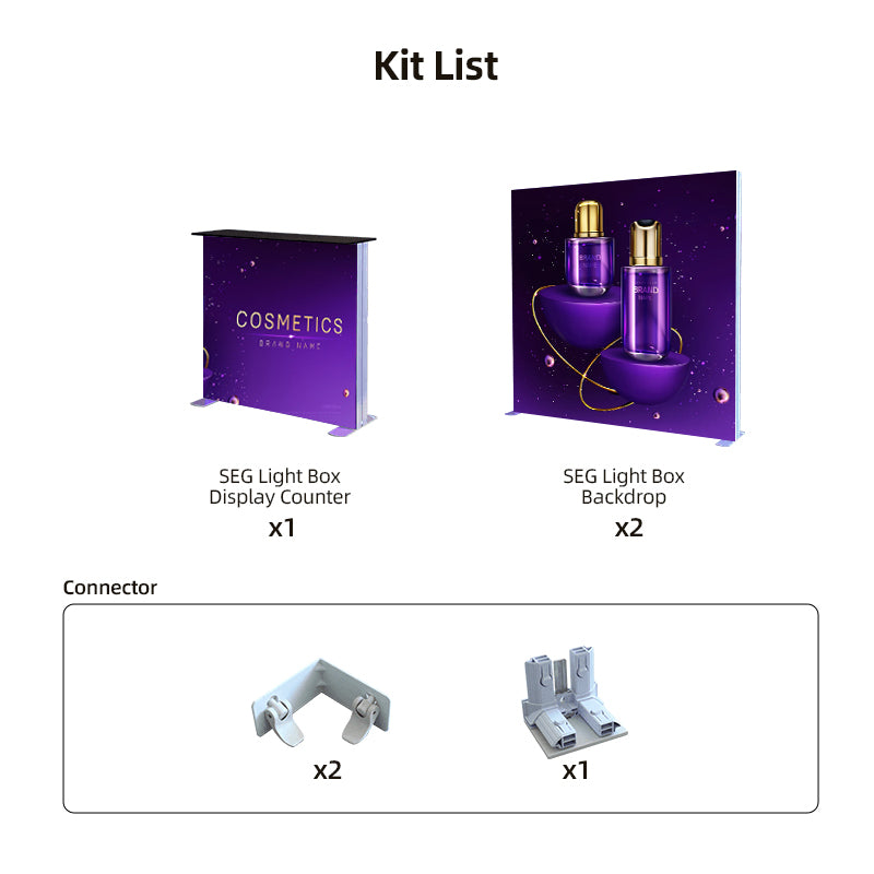 SEG Modular Lightbox Display Kit - Model 4