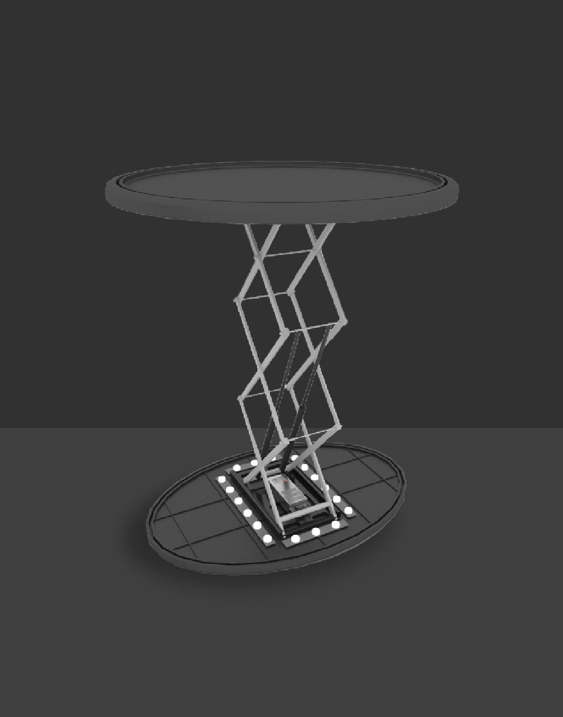 Backlit Oval Popup Counter