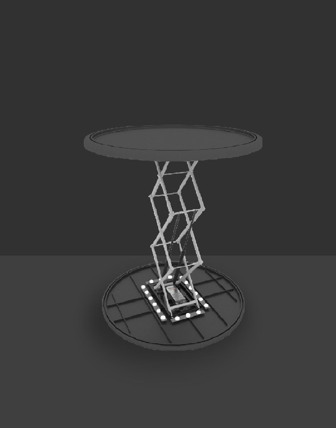 Backlit Round Popup Counter