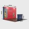 3x3m Straight Popup Booth Kit with Counter & LED Lights