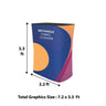3x3m Straight Popup Booth Kit with Counter & LED Lights