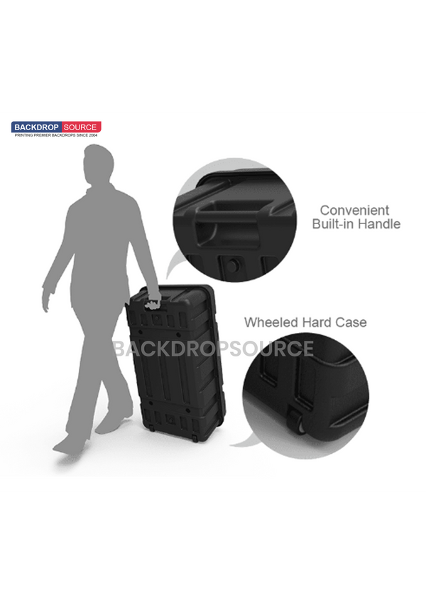 3m Exhibit Kit: Straight Back Wall & Waterfall Shelving Booth