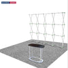 3m x 3m Straight Popup Exhibit Pro 3-in-1 Display Kit with Illume Lights