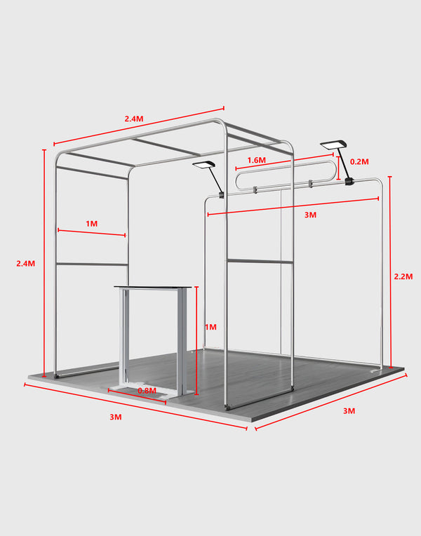 Portable Exhibit Display 3m x 3m - Model 29