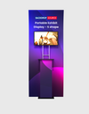 Portable S-Shaped Fabric Exhibit Display