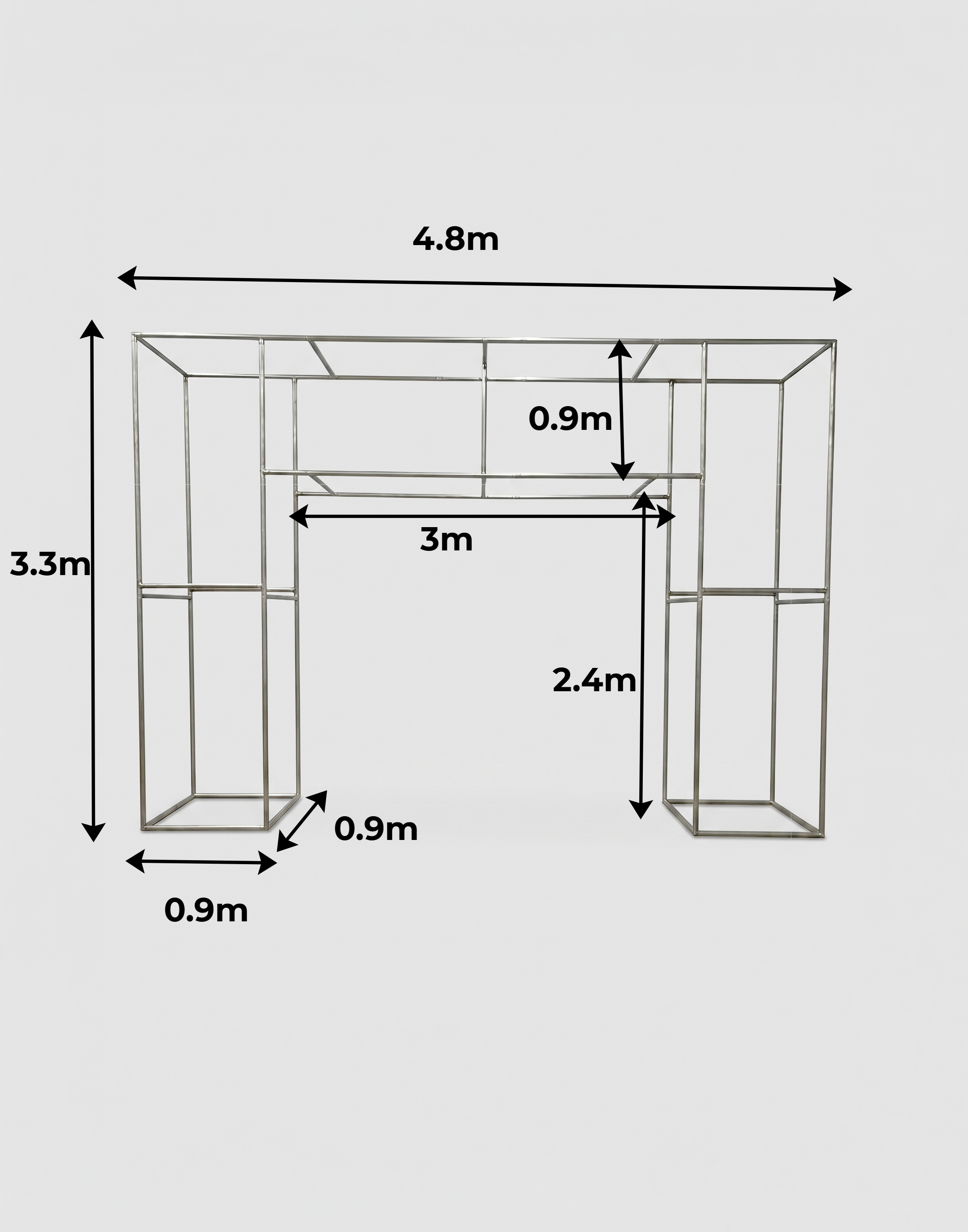 Custom N-Frame Tension Fabric Event Archway