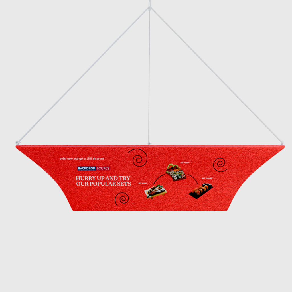 Tapered Triangle Hanging Display