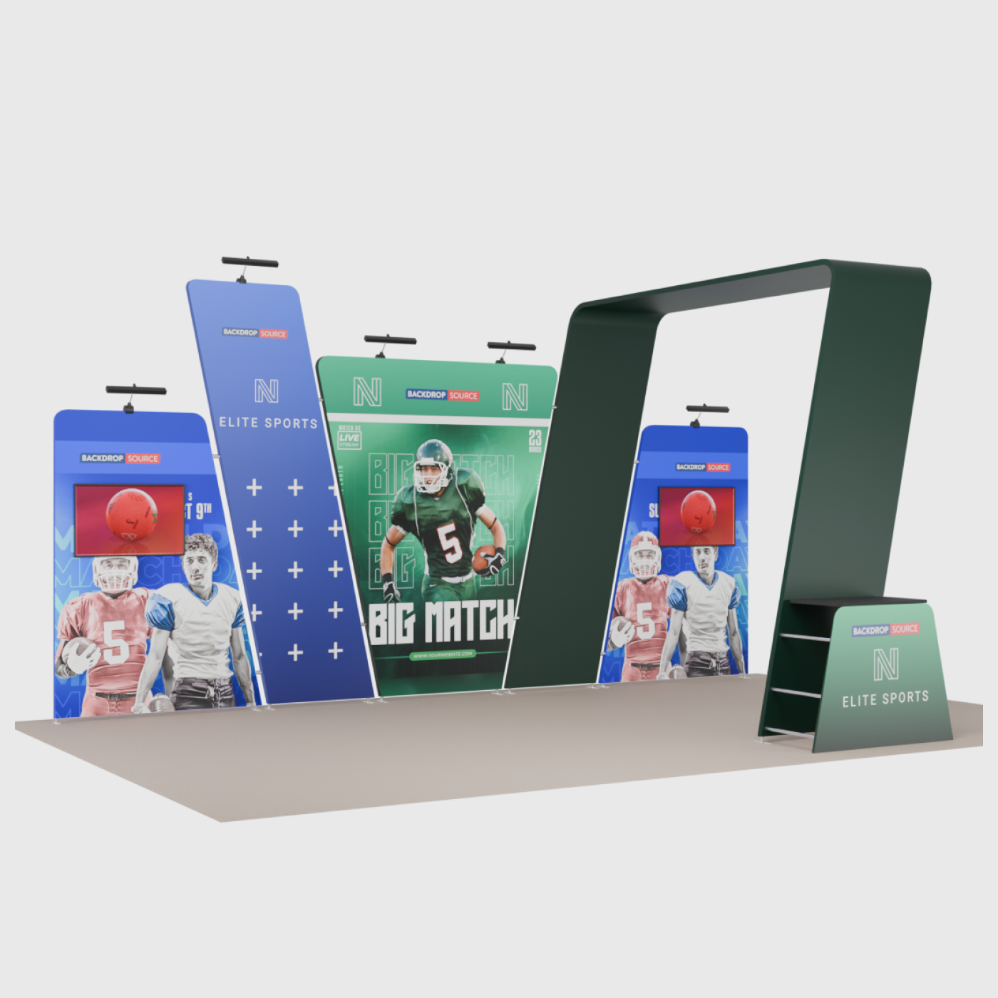 Portable Exhibit Display 6m x 3m - Model 16 – Backdropsource India