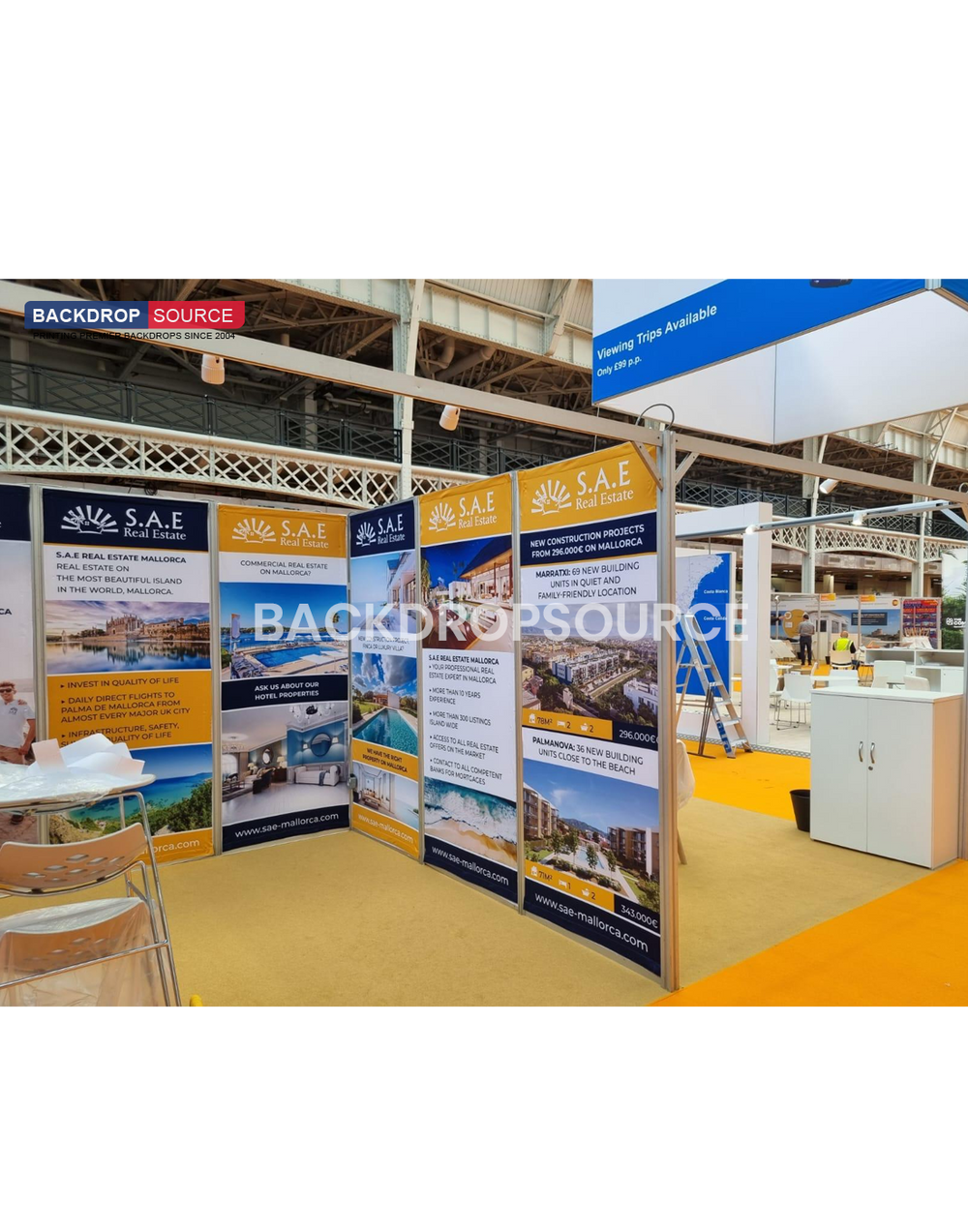 Shell scheme Exhibition Graphics for 5m Wide x 3m Depth Booth