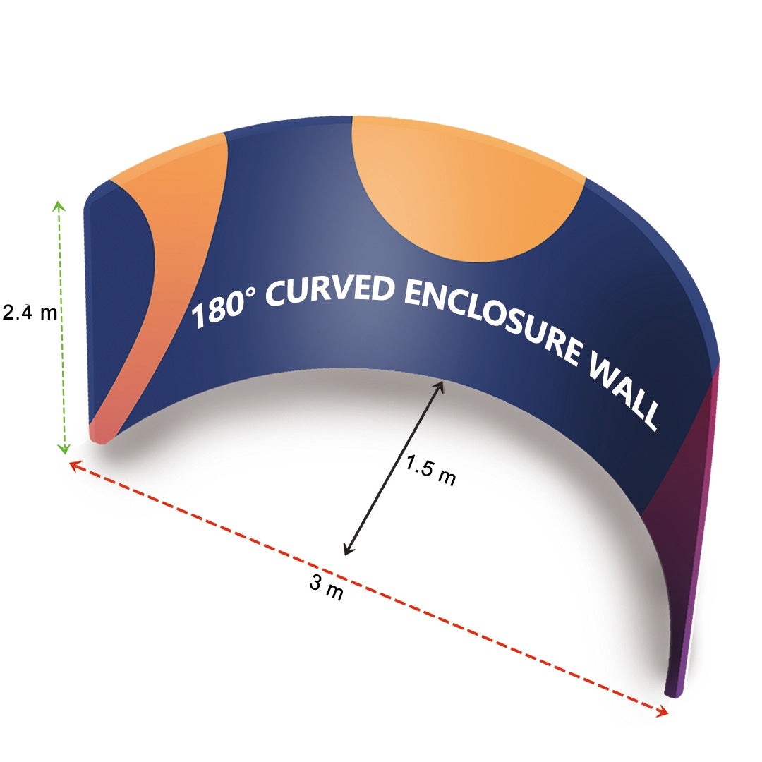 180° Curved Fabric Exhibition Booth Wall