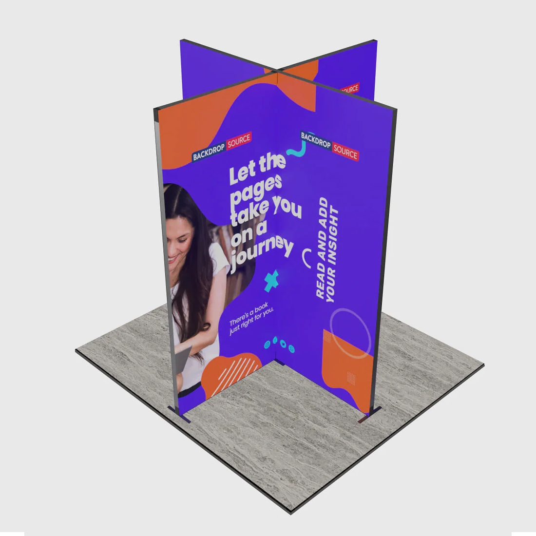 Foldable SEG  Exhibition Display - Model 8
