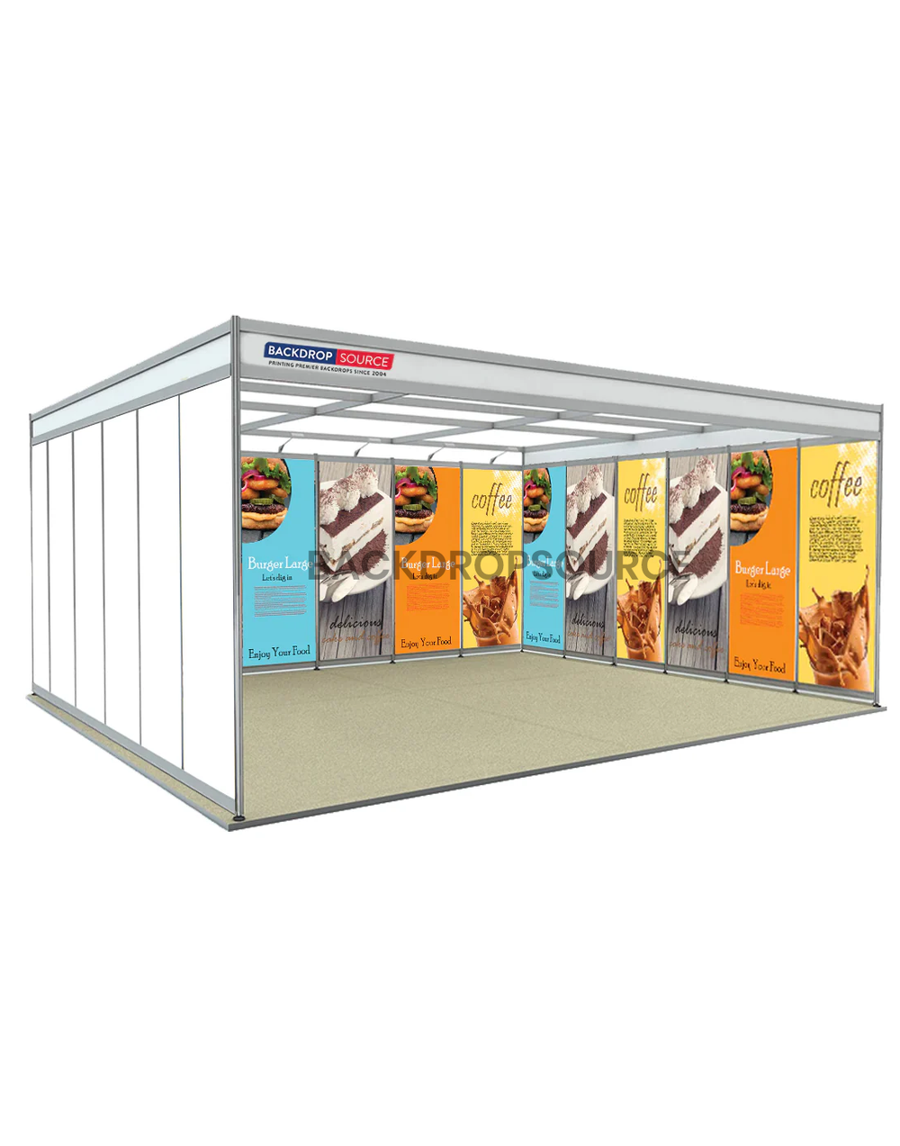Shell scheme Exhibition Graphics for 6m Wide x 3m Depth Booth