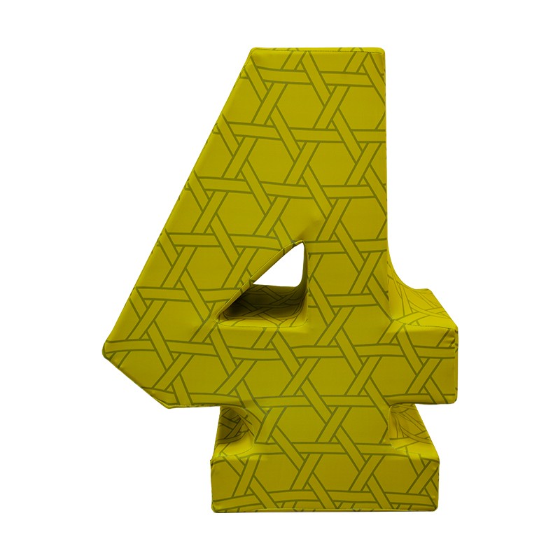 Freestanding 3D Number Display Banner