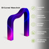 3D Curved Wave Arch Backdrop