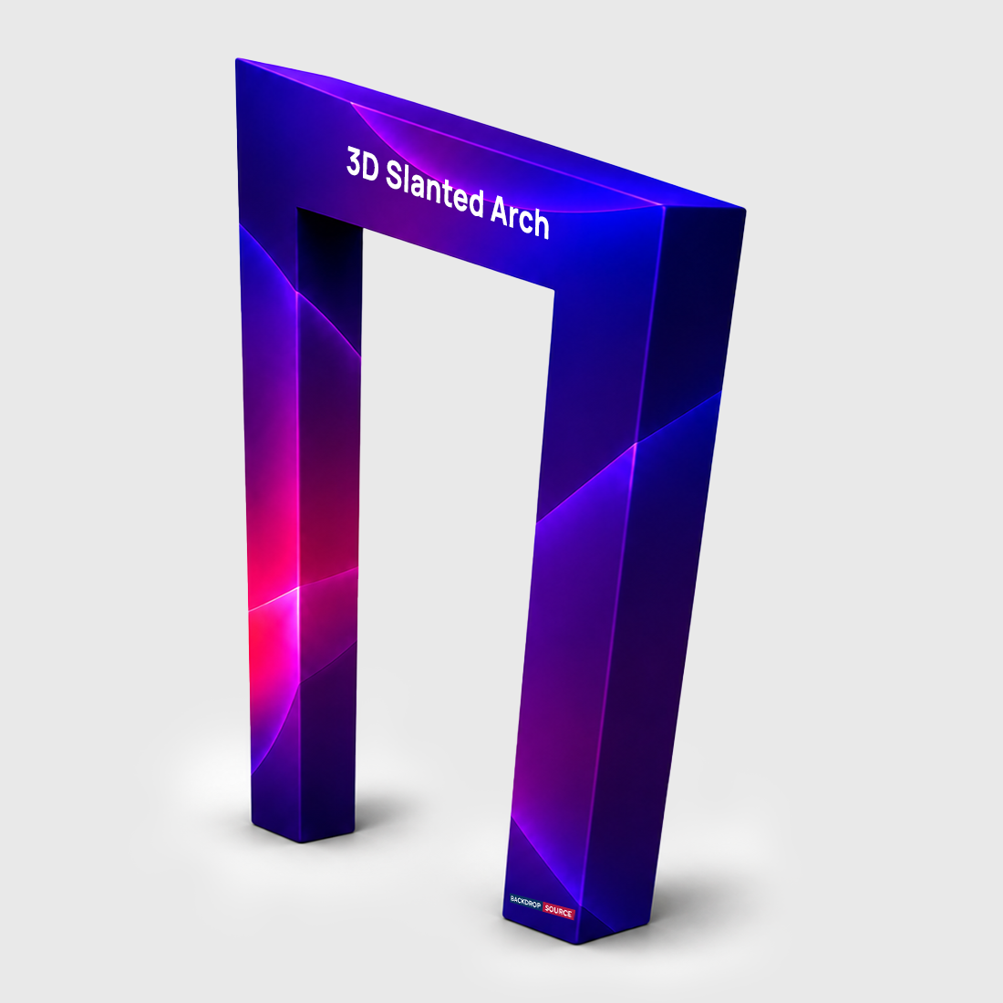 3D Slanted Arch Display Wall