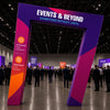 3D Slanted Arch Display Wall