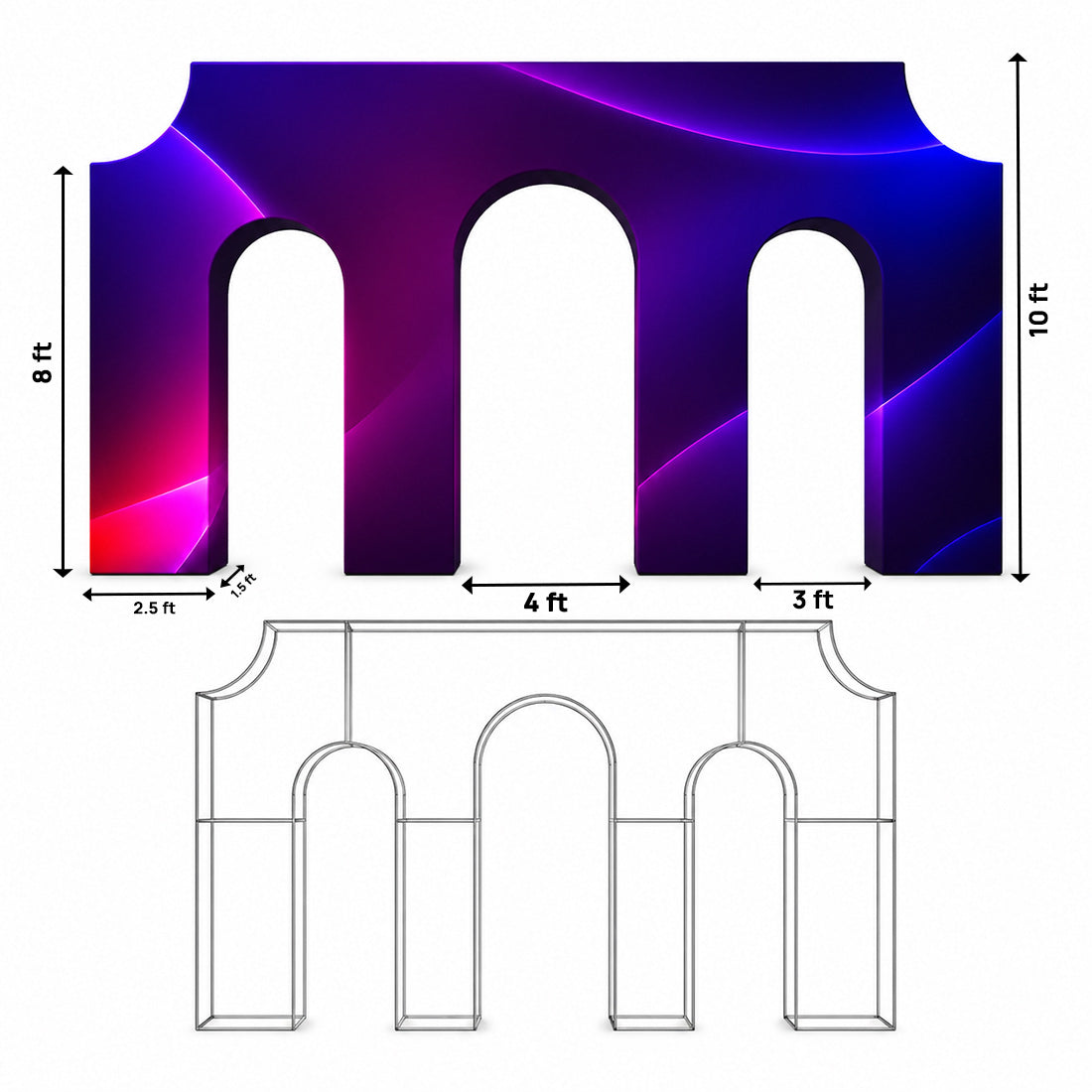 3D Triumphal Arch Backdrop