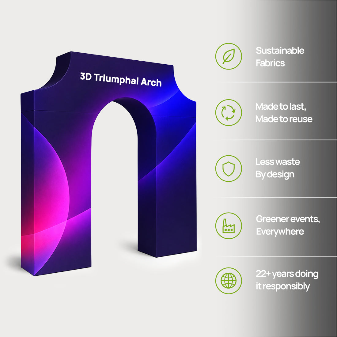 3D Triumphal Arch Backdrop
