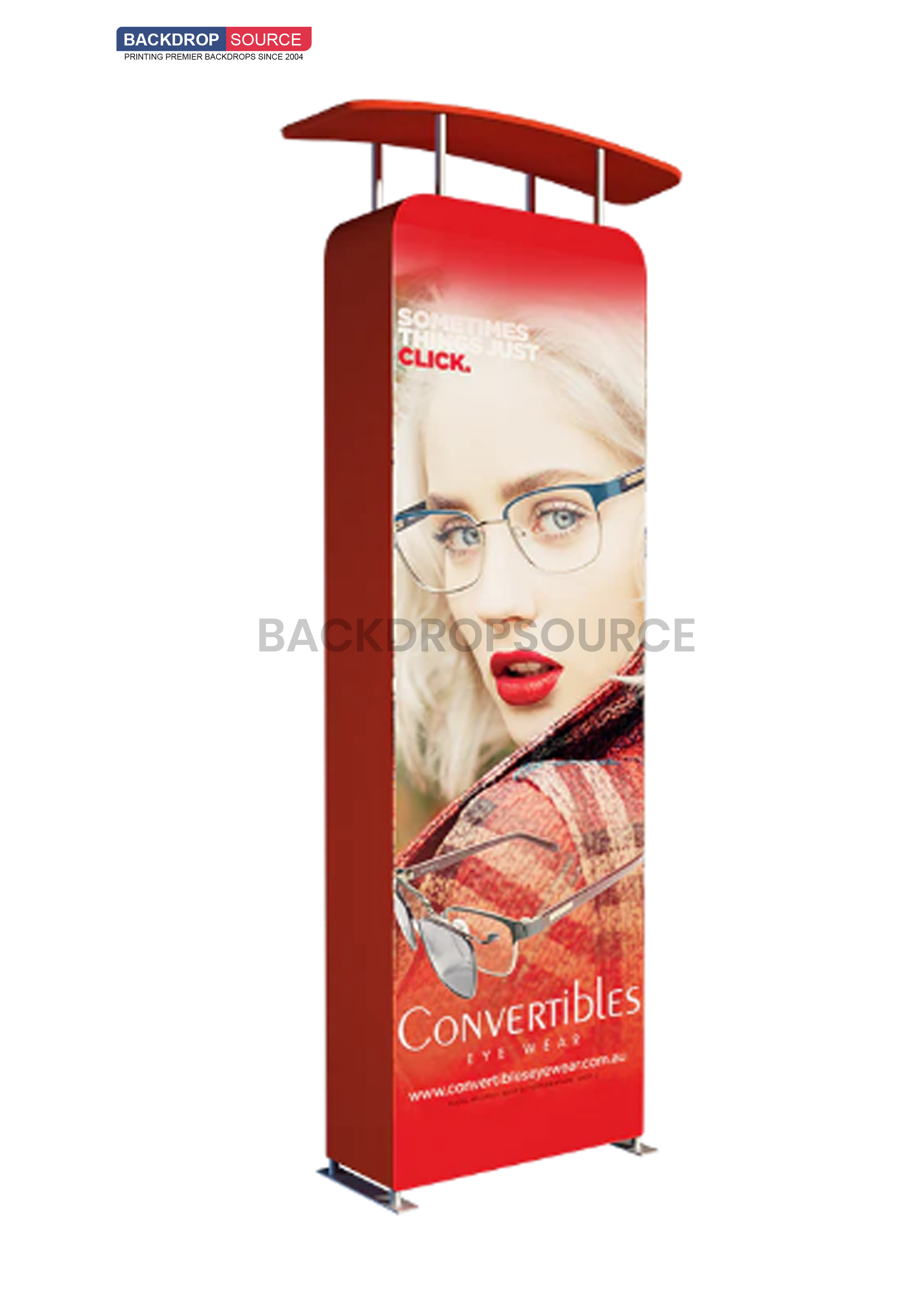 3D Vertical Column with Header – Backdropsource India