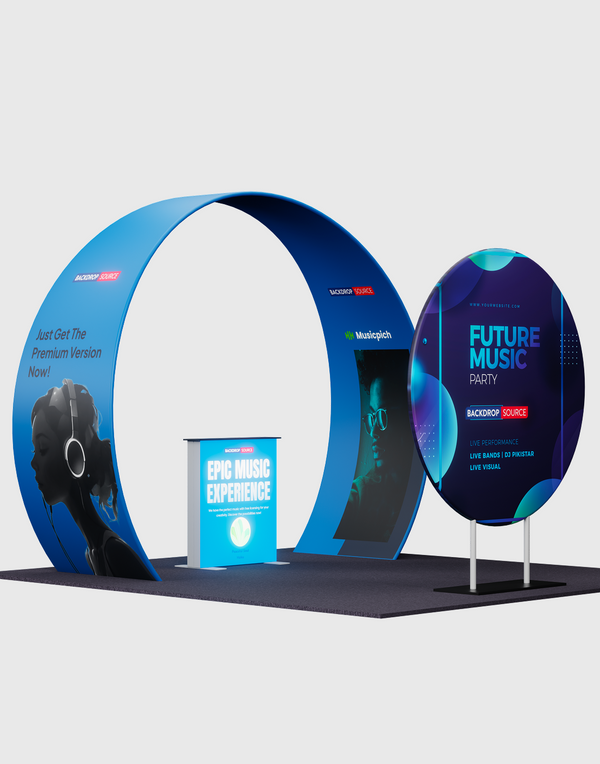 Portable Exhibit Display 3m x 3m - Model 33