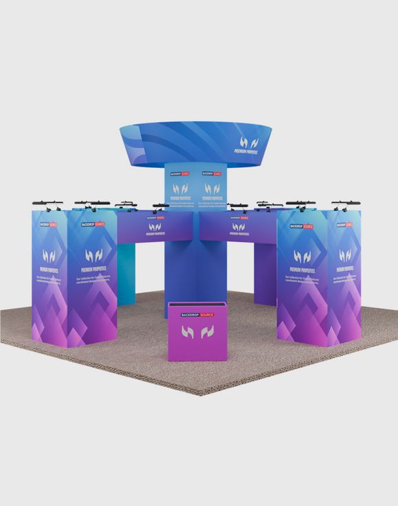 Modular Booth Kits 9m x 9m - Model 1