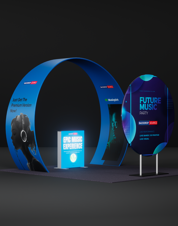 Portable Exhibit Display 3m x 3m - Model 33