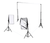 2 Head Continuous Softbox Studio Lighting with Studio Backdrop Equipment Kit
