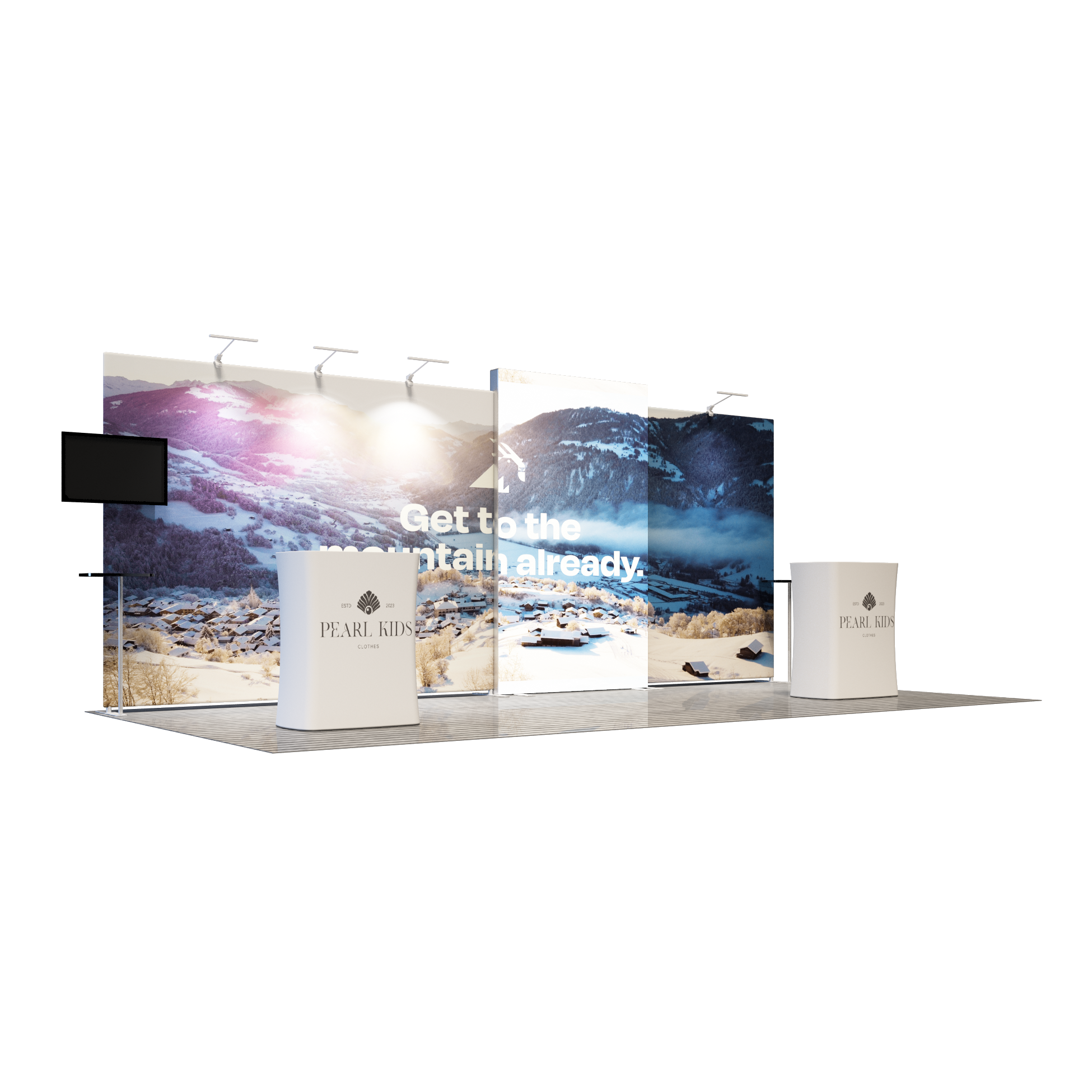 3m x 6m Modular Exhibition Display Kit – Model 4