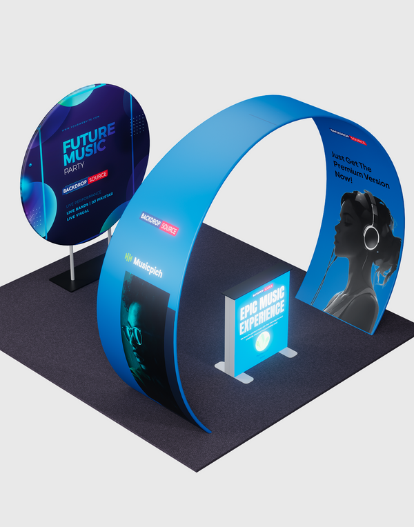 Portable Exhibit Display 3m x 3m - Model 33