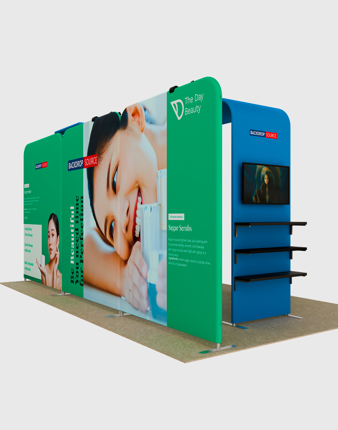 Portable Exhibit Display 3m x 6m - Model 11 – Backdropsource India