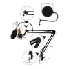 Professional Studio Vocal Recording Mic Condenser Microphone With Boom Holder Set ( karaoke, Recording & Broadcasting)