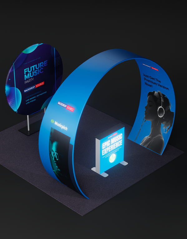 Portable Exhibit Display 3m x 3m - Model 33