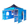 3m x 3m Fabric Canopy Kit A6 with Dual Arch Doorways & Quad Display Shelving