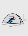 Semi-Circle Fabric Pop Up Banners (Double Side Printed)