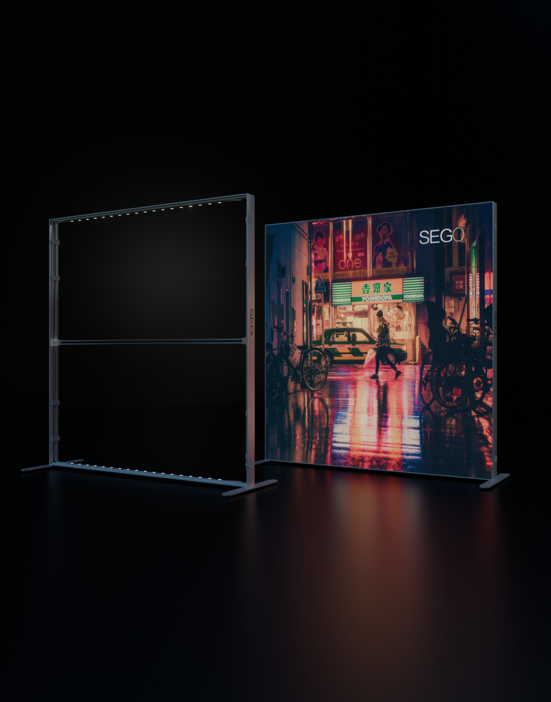 2m Backlit SEGO Lightbox Display Frame