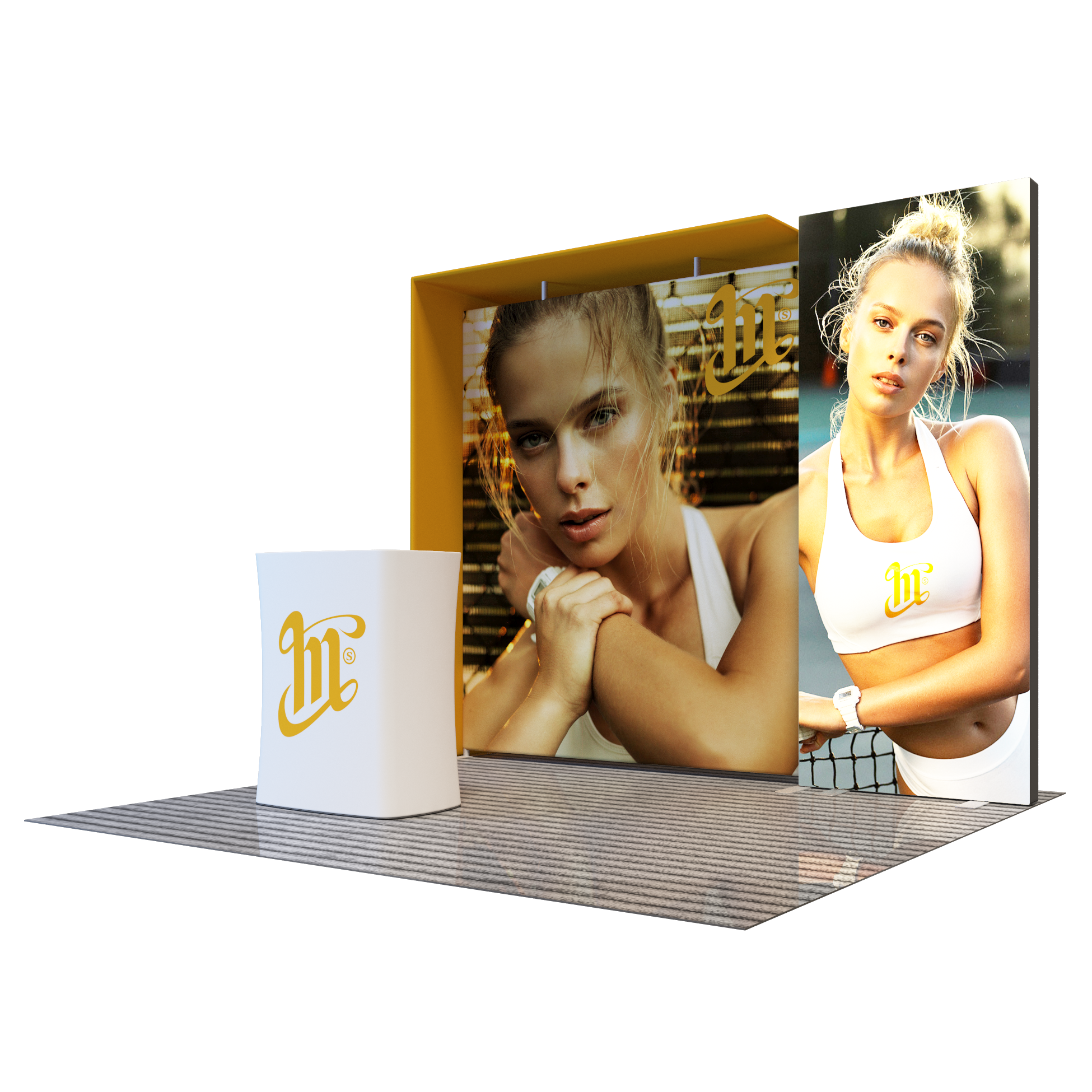 Premier 3m x 3m Exhibition Booth - Model 6