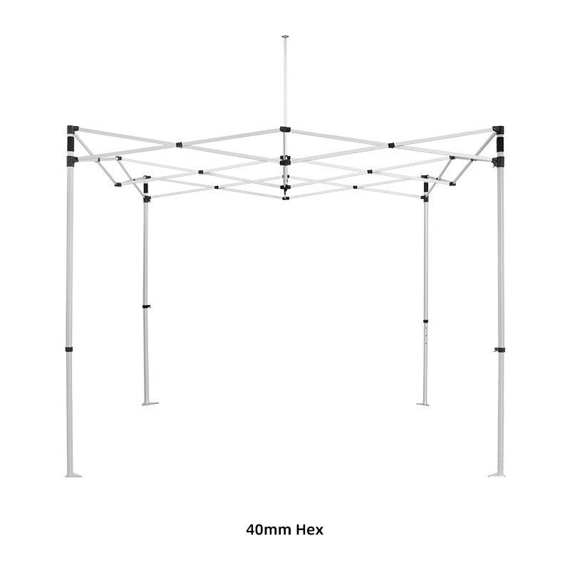 3m x 3m Tent With Scalloped Valances And Curtains