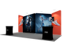 6x3m Booth Kit with Four Inclined Walls & 2 Counters