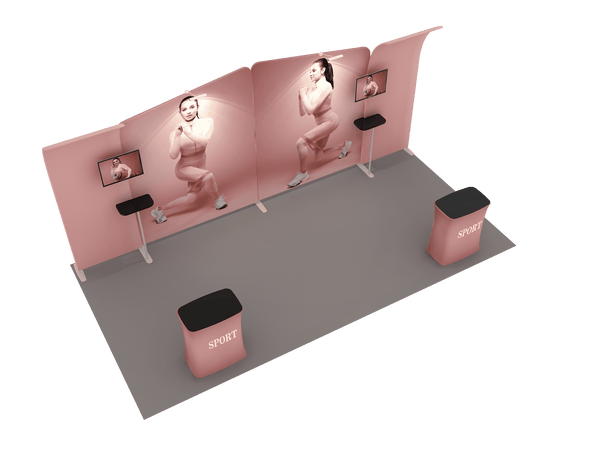 Portable Exhibit Display 6m x 3m - Model 3