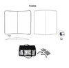 Curved Tension Fabric Portable Media Wall