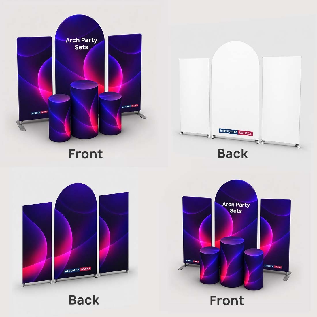 Arch Party Sets with Plinth - Model 3