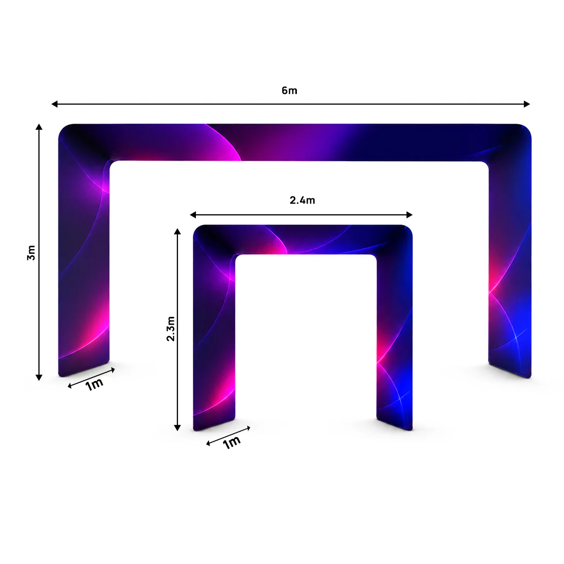 Square shape Tension Fabric Display Arch