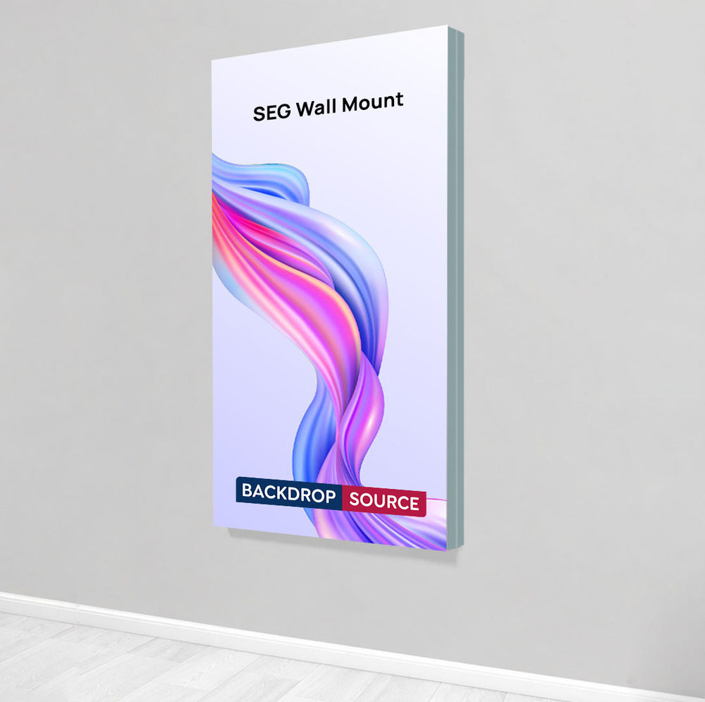 Wall-Mounted SEG Fabric display - 40mm Depth