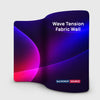 S Shape Wave Fabric Display Wall