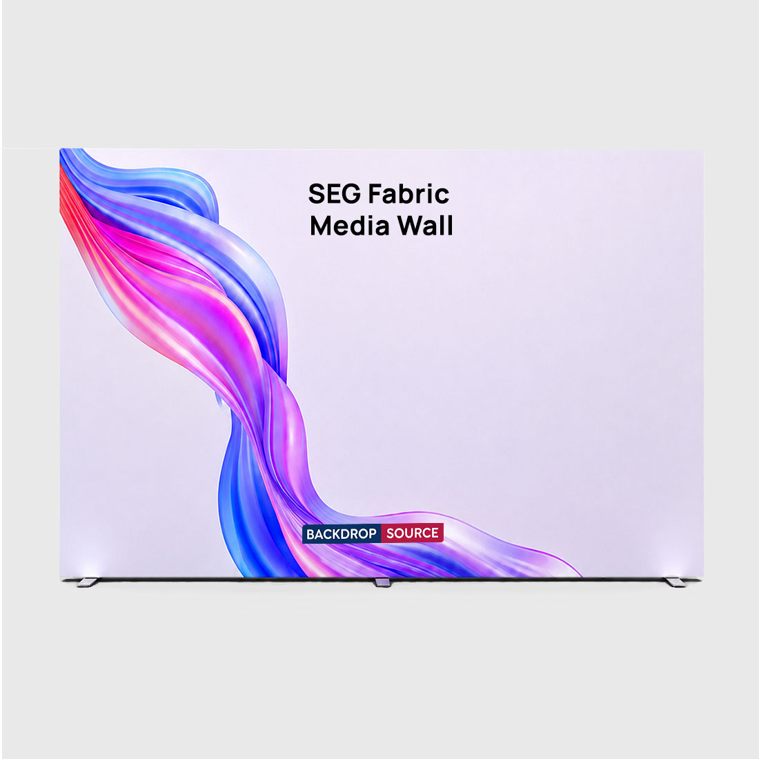 SEG Fabric Media Wall 4m W x 2.5m H