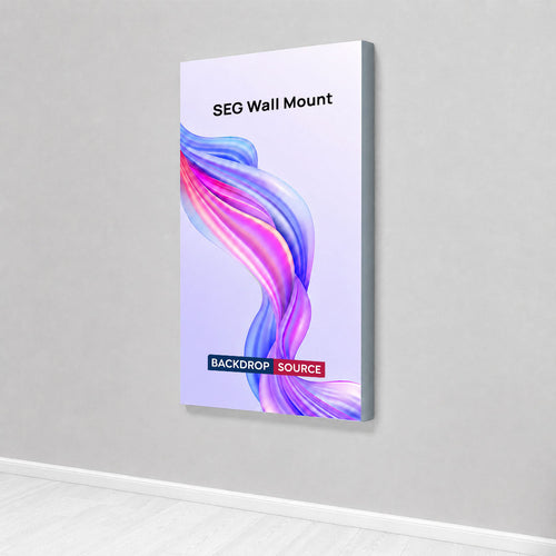 Non-Backlit Wall-Mounted SEG Fabric display - 120mm Depth