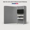 Modular Add-On Unit with TV Mount and 2 Shelves