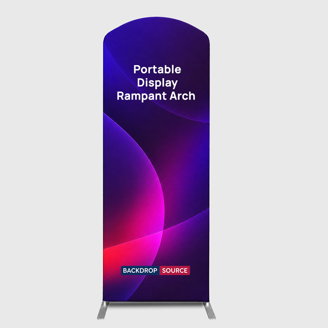 Portable Rampant Arch Fabric Exhibit Display